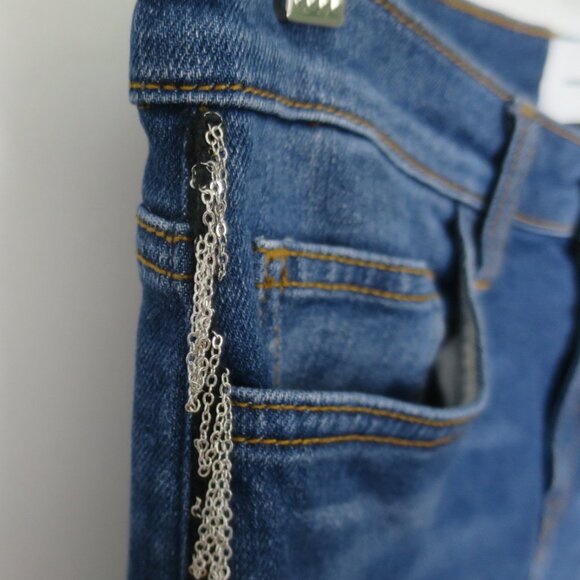 Current Elliott The Chained Stiletto Crop Jeans Size 30 - Picture 7 of 12